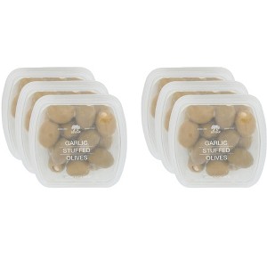 Divina Stuffed Garlic Olives - Case of 6 - 6.3 oz - 1 of 2