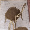 Taylor & Logan Lara X Back Dining Chair Natural Finish: Elmwood Frame, Stackable, No Assembly Required - 3 of 4