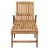 vidaXL Sun Lounger Solid Teak Wood - 4 of 4
