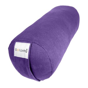 Sol Living Yoga Bolster Pillow with Removable Cover Rectangle - 1 of 4