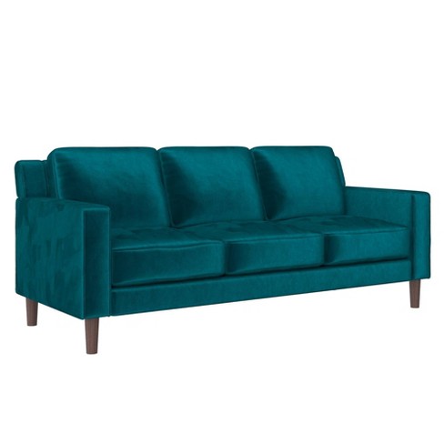 Target blue hot sale velvet couch