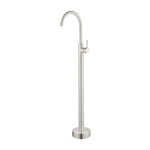 Cobbe Floor Standing Tub Faucet Single Handle Standing Shower Faucet with Handheld Shower Swivel Spout and 59-Inch Hose Brushed Nickel - 1 of 4