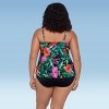 Trimshaper Women's Ronnie Two Tier Ruffle Plus Tankini Swimsuit Top - 3 of 3
