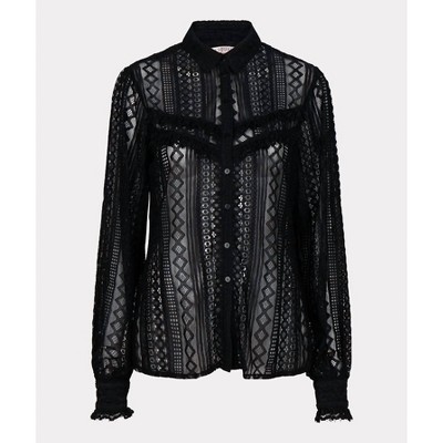 Women's Lace Puff Sleeve Blouse - ESQUALO