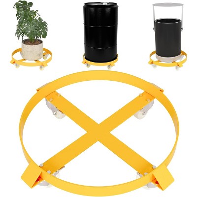 Drum Dolly 55 Gallon Trash Can Dolly Heavy Duty 1000 Pound Barrel Dolly with Swivel Casters Wheel Non Tipping Hand Truck Capacity Dollies