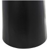 Olivia & May Marble Geometric Accent Table with Black Wooden Base White: 31" High Pedestal Stand - 3 of 4