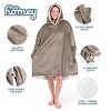 The Bare Homey - Adult Wearable Blanket - Fleece Side Pockets - 3 of 4