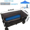 Vynxaria Extended Heavy-Duty Foldable Utility Wagon ¨C 480lbs Capacity, Ultra-Stable Frame, All-Terrain Wheels, No Assembly - 4 of 4