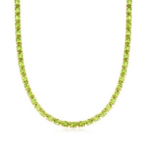 Ross-Simons 40.00 ct. t.w. Peridot Tennis Necklace in 18kt Gold in Sterling - 1 of 3