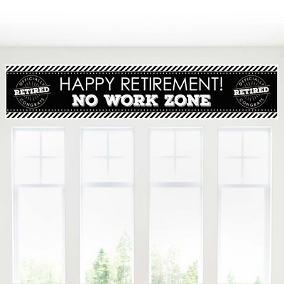 Big Dot of Happiness Happy Retirement - Retirement Party Decorations Party Banner