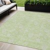 Artichoke Green Mint Green And Ivory Floral Washable Indoor Outdoor Area Rug - 2 of 4