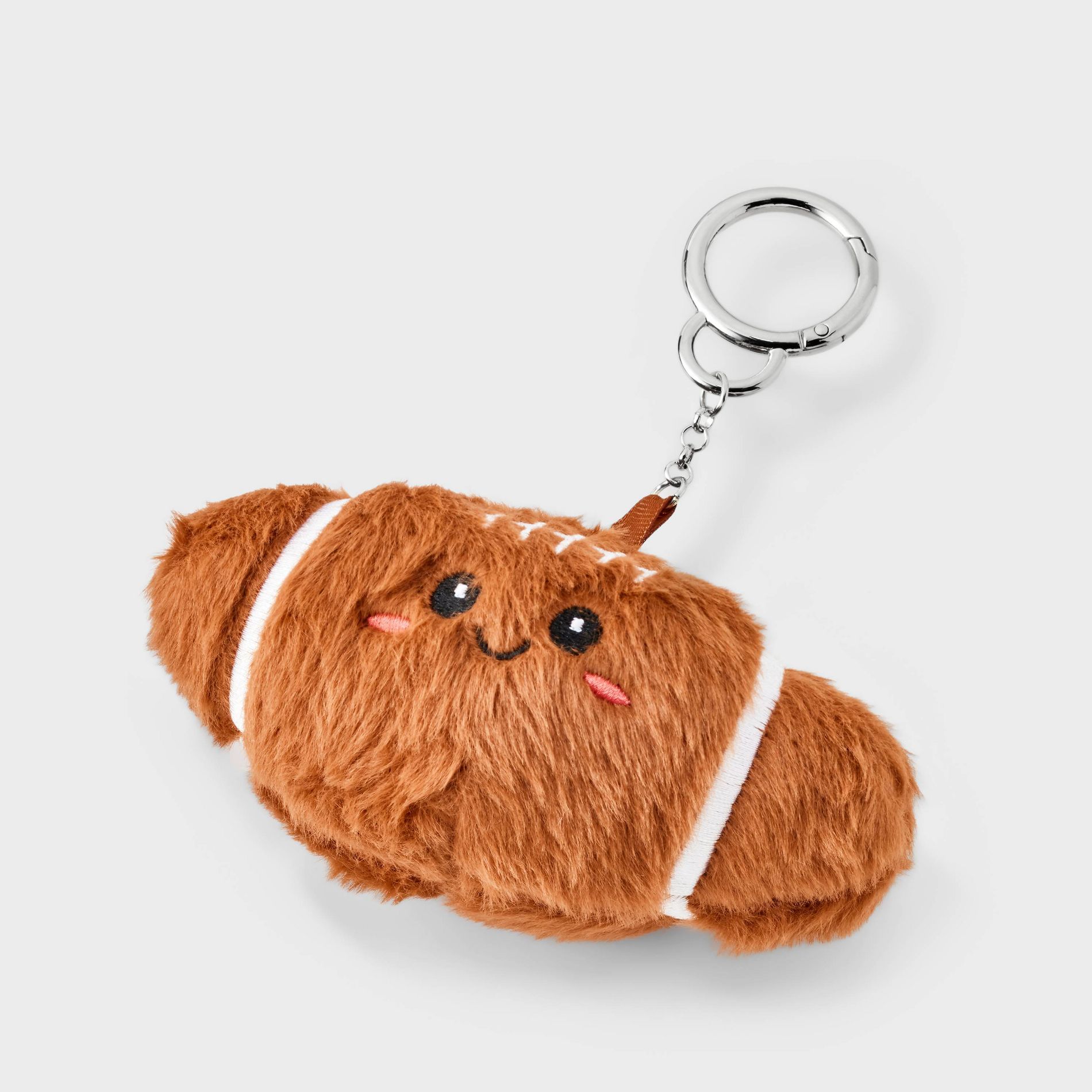 Plush Football Character Bag Charm - Wild Fable™ Brown