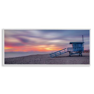 Stupell Industries Beach Hut Sunset Horizon, 24" x 10" - 1 of 4