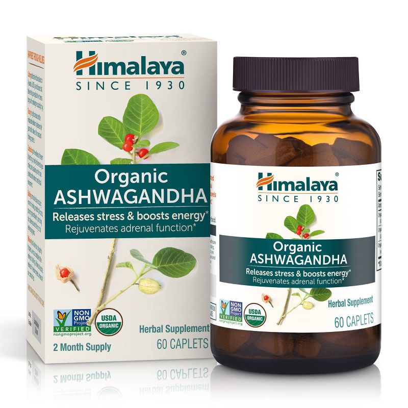 Himalaya Organic Ashwagandha Vegan Caplets, 3 of 6