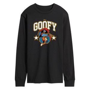 Men's - Disney - Goofy Collegiate Long Sleeve Graphic T-Shirt - 1 of 3