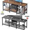 Itopfox TV Stand Entertainment Center for 55 Inch TVs with Charging Station, Lights, Open Storage Shelves, Media Console, Sound Rack for Living Room - 3 of 4