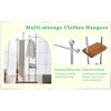 Vynxaria Solid Wood & Stainless Steel 2-Tier Storage Rack ¨C 70" Tall - 2 of 4