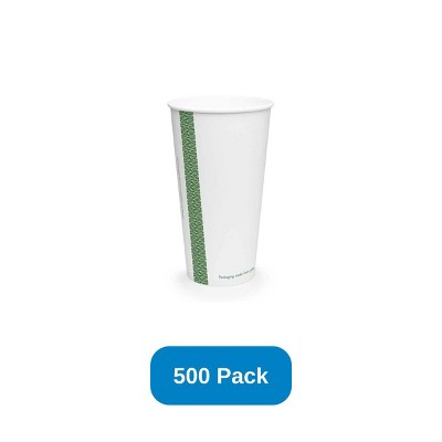 Green Paper Products 32 oz Paper Cold Cup Compostable Vegware - Case of 500