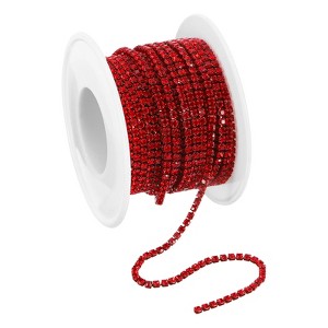 Unique Bargains DIY Clothing Decoration Crystal Rhinestone Sew on Close Claw Chain Trim - 1 of 4