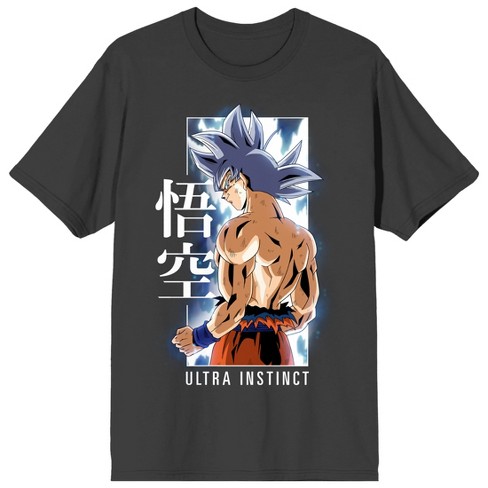 Dragon Ball Super Ultra Instinct Goku Men’s Charcoal Crew Neck Short Sleeve T-shirt - image 1 of 3