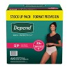 Depend Fresh Protection Adult Incontinence & Postpartum Underwear for Women - Maximum Absorbency - Blush - 2 of 4