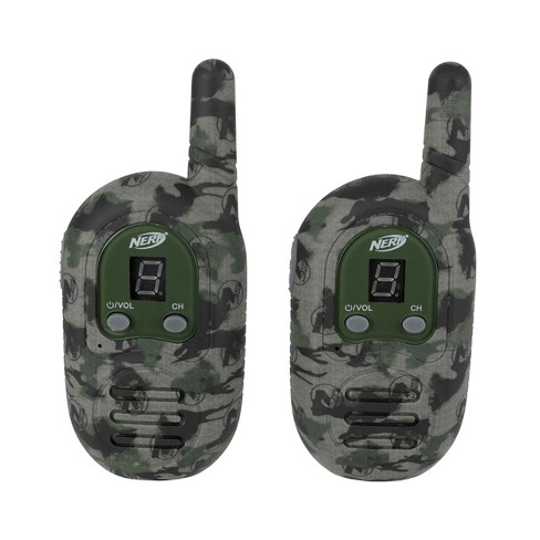 Nerf 1 Mile 3 Channel Walkie In Camo Green : Target