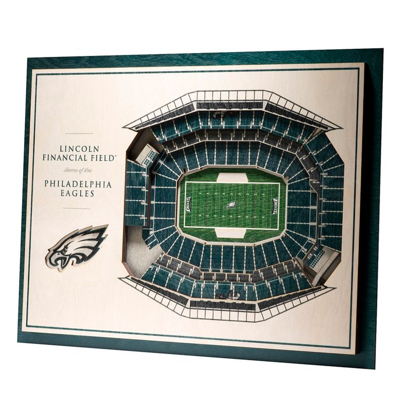 NFL Philadelphia Eagles 5-Layer StadiumViews 3D Wall Art, 1 of 6
