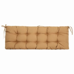 ARTPLAN Outdoor 48 Inch Bench Cushion Tufted for Outdoor Furniture, 48"x18"x4" Wicker Patio Loveseat Cushion All Weather - 1 of 4