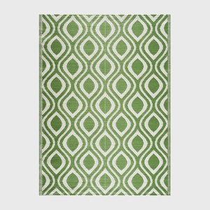 Playa Rug Venice Plastic Rectangle Woven Indoor Outdoor Folded Floor Mat - 1 of 4