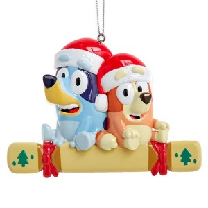 Kurt Adler Resin Ornament for Christmas Tree, Bluey & Bingo - 1 of 2