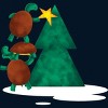 Boy's Design By Humans Christmas Tree Turtle By moredesignsplease T-Shirt - 2 of 3
