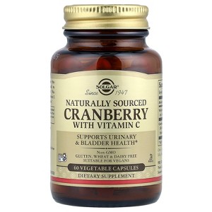 Solgar Cranberry with Vitamin C, Naturally Sourced, 60 Vegetable Capsules - 1 of 4