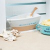 Pavilion Gift Company - Life Is Great At The Beach - 12 Oz Stoneware Boat Dish Server With Wooden Oar Scoop - 2 of 4