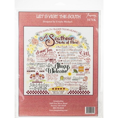 Imaginating Counted Cross Stitch Kit 11"X12"-Let's Visit The Southwest (14 Count)