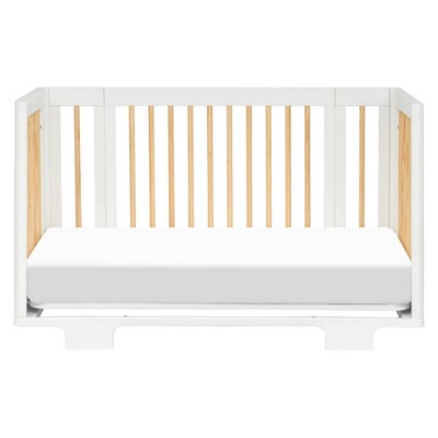 Yuzu White and Natural 8-in-1 Convertible Crib with All-Stages Conversion Kits