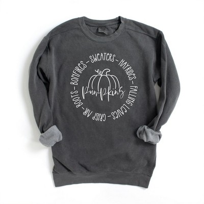 Simply Sage Market Women's Garment Dyed Graphic Sweatshirt Fall Bucket List