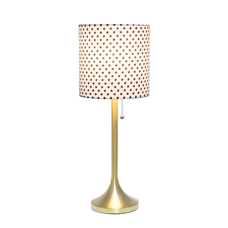  Tapered Desk Lamp with Fabric Drum Shade - Simple Designs, 3 of 13