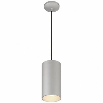 Pilson XL Satin Silver Indoor/Outdoor Drum Pendant Light