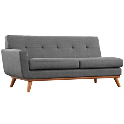 Engage LeftArm Loveseat Gray - Modway