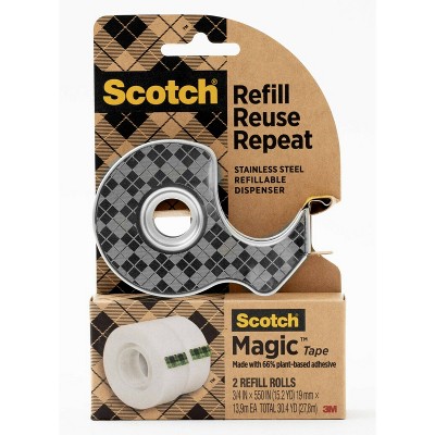 Scotch Magic Stainless Steel Refillable Tape Dispenser_2