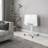 Racxily White Sit to Stand Mobile Laptop Computer Stand with Height Adjustable and Tiltable Tabletop - 2 of 4