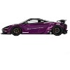 McLaren 720S "LB-Works" Purple Metallic with Black Top 1/18 Model Car by Top Speed - 3 of 4