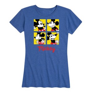 Women's - Disney - Mickey Grid Short Sleeve Graphic T-Shirt - 1 of 4