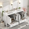 Okak 30" Modern Bathroom Vanity with Sink, Painted Finish Bathroom Sink Vanities with Multi-functional Cabinet, 2 Doors & 1 Drawer - 4 of 4