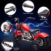 Youth Electric Motorcycle, 36V 350W Brushless Off-Road with 16.5mph, Music Player, Spring Suspension, LED Lights and Leather Seat - 4 of 4