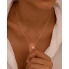 Personalized Initial Necklace - Dainty Bubble Letter Pendant In Gold/Silver, Non-Tarnish Fashion Jewelry Gift For Women & Teens - 2 of 4