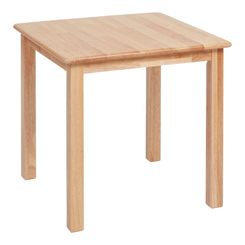 ECR4Kids 24in x 24in Hardwood Table, Kids Furniture, Natural, 1 of 11