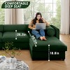 Modern Modular Sectional Sofa with 1 Storage Ottomans 4 Seater Chenille Sofa Couch with Contemporary Cylindrica Arm for Living Room-Tanpinhause - 4 of 4