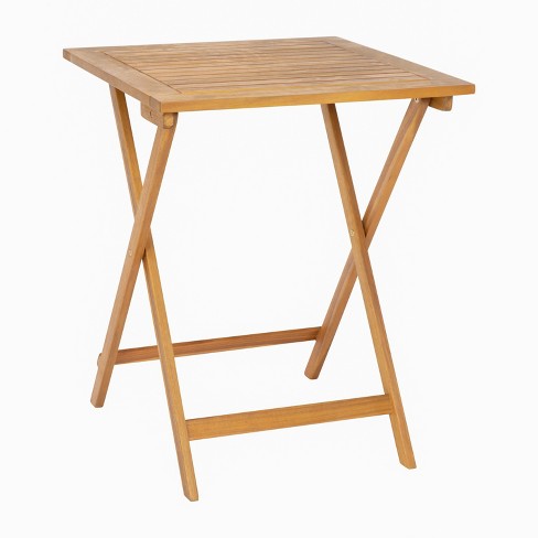 Wooden shop folding table