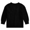 Girls' Medium - Long Sleeve Cable Knit Open - Front Cardigan Sweater Coat, Ideal for Cool Days - 4 of 4